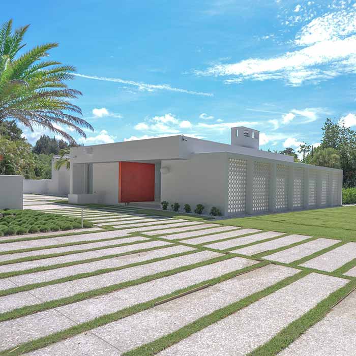 Ness House - Exterior - Sanderling Club, Sarasota, Florida - Nautilus Custom Homes